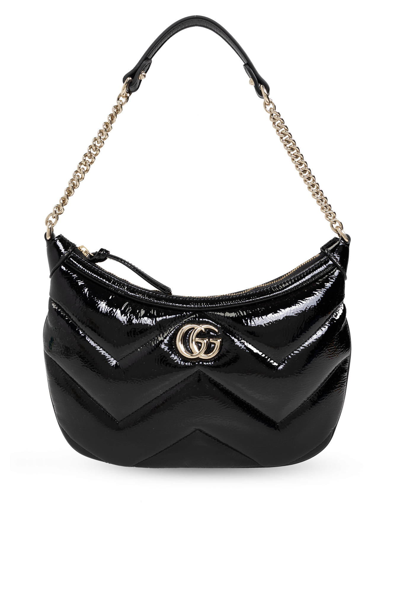 Gg marmont small shoulder bag black sale